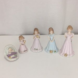 Enesco Vintage 1982 Infant 1983 Growing Up Birthday Girls